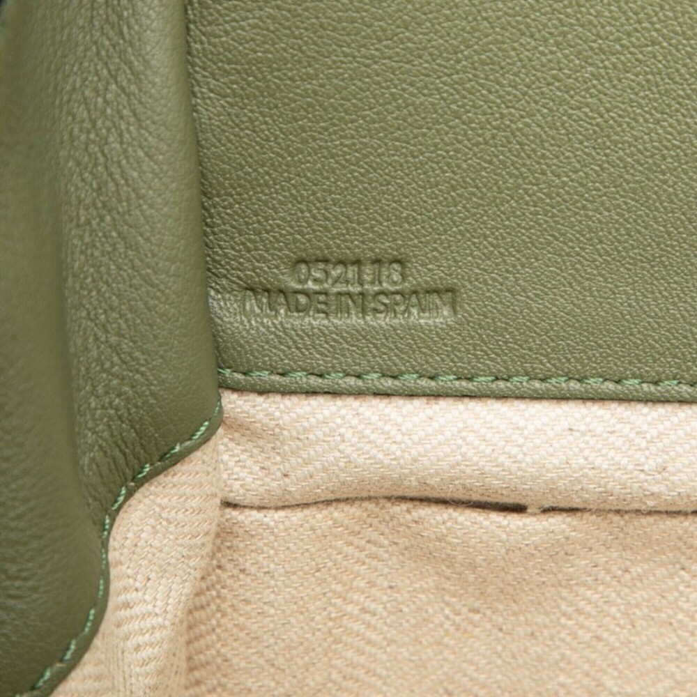 Loewe Hammock Mini Handbag/Shoulder Bag, 2-Way, Avocado Green Leather, Women's. - Picture 6 of 7